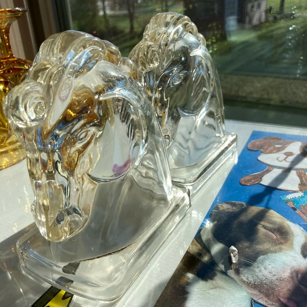Federal Glass Horse Bookends - Picture 10 of 12